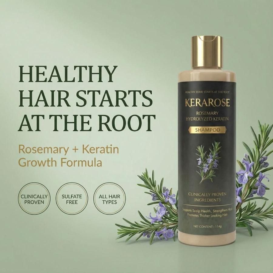 Rosemary Hair Growth Shampoo with Hydrolyzed Keratin 114gm Each (Pack of 2)